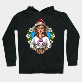 Magic Mushrooms Hippie Shaman Hoodie